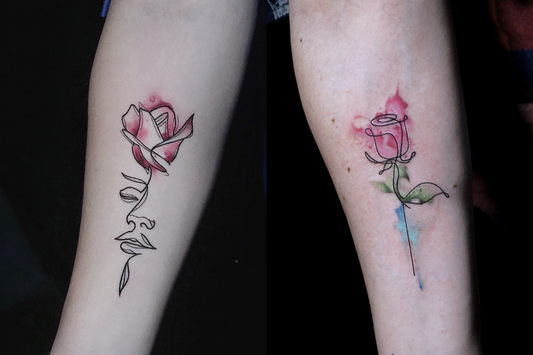 Minimalism with a Touch of Color: Explore the Subtle Incorporation of Colors in Minimalist Tattoos